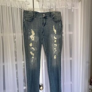 INC International Concepts Jeans with stylish cuts Size: 10 NEVER WORN